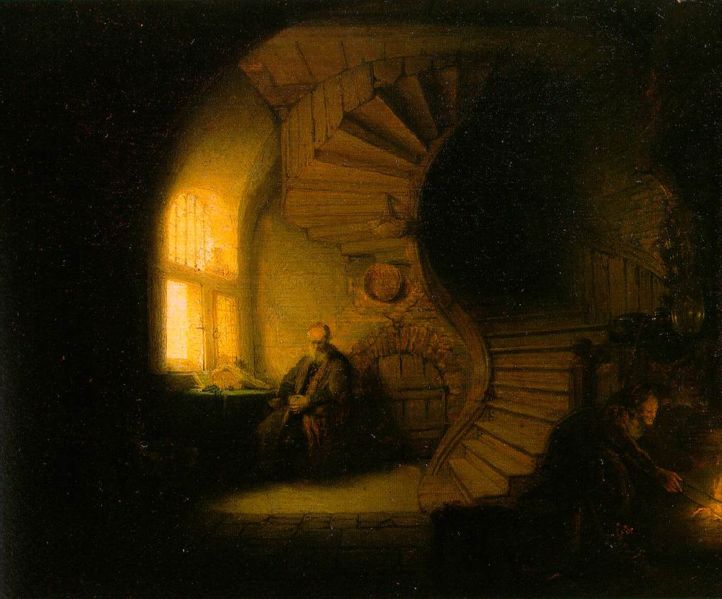 Rembrandt - Philosopher Meditating