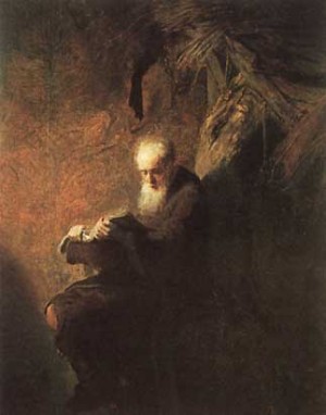 Rembrandt - Philosopher Reading